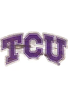 TCU Horned Frogs Team Logo 8 Inch Cutout Sign - Purple