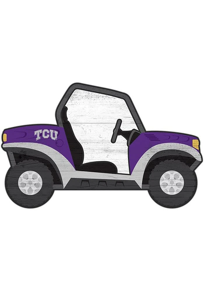 TCU Horned Frogs ATV Cutout Sign - Purple