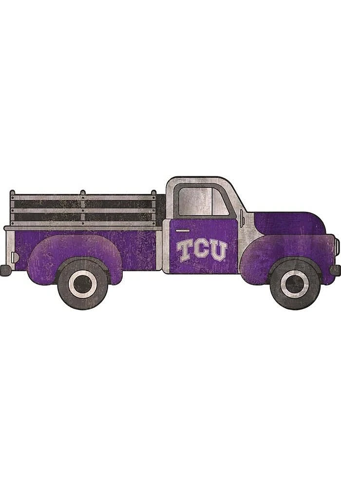 TCU Horned Frogs 15 Inch Truck Sign - Purple