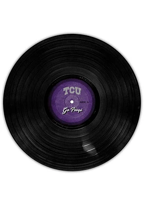 TCU Horned Frogs 12 Inch Vinyl Circle Sign - Purple