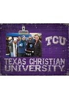 TCU Horned Frogs Team Clip Picture Frame - Purple