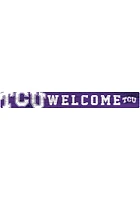 TCU Horned Frogs Welcome Strip Sign - Purple