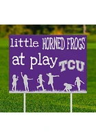 TCU Horned Frogs Little Fans at Play Yard Sign - Purple