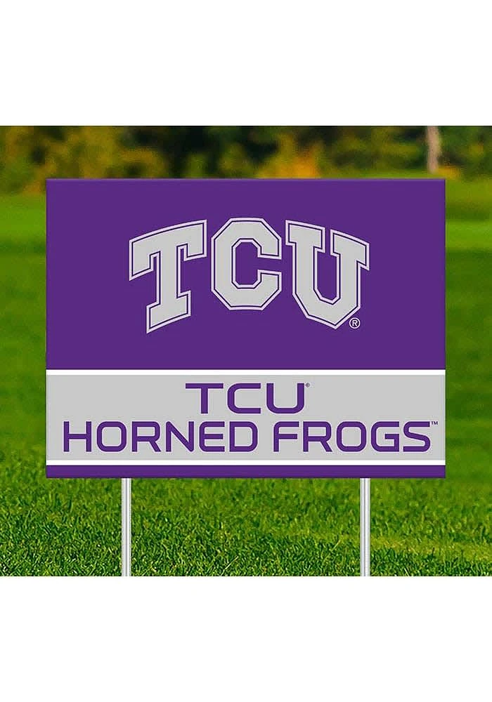 TCU Horned Frogs Team Yard Sign - Purple