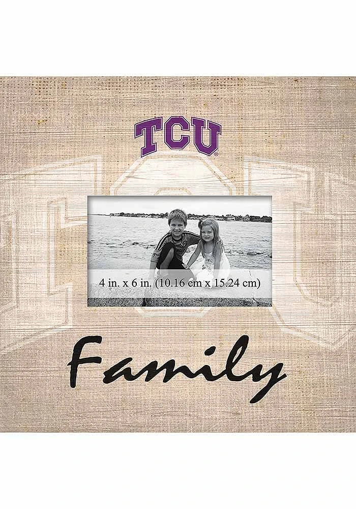 TCU Horned Frogs Family Picture Picture Frame - Purple