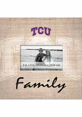 TCU Horned Frogs Family Picture Picture Frame - Purple