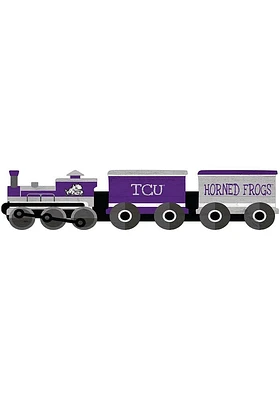 TCU Horned Frogs Train Cutout Sign - Purple