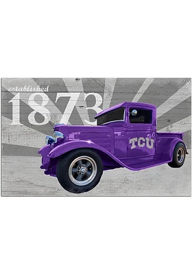 TCU Horned Frogs Established Truck Sign - Purple