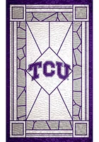 TCU Horned Frogs Stained Glass Sign - Purple