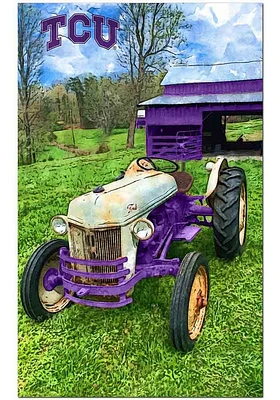 TCU Horned Frogs Farmscape Sign - Purple