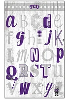 TCU Horned Frogs Alphabet Sign - Purple