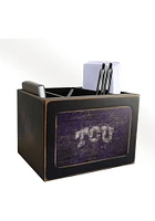 TCU Horned Frogs Distressed Desktop Organizer Desk Accessory