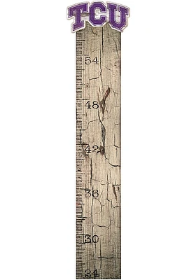 TCU Horned Frogs Growth Chart Sign - Purple