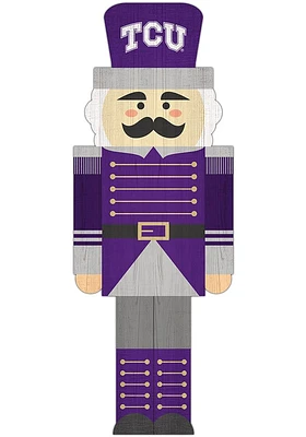 TCU Horned Frogs 31 Inch Nutcracker Leaner Sign - Purple