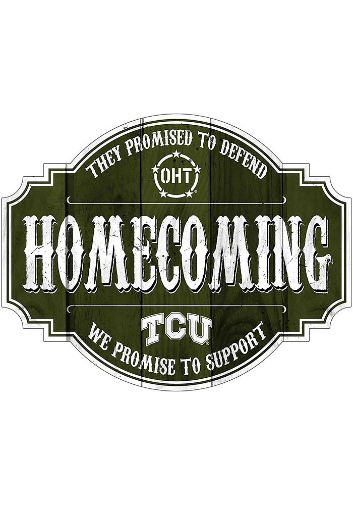 TCU Horned Frogs OHT 24in Homecoming Tavern Sign - Purple