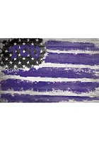 TCU Horned Frogs Flag 17x26 Sign - Purple