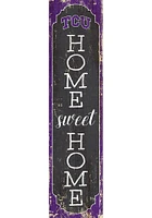 TCU Horned Frogs 48 Inch Home Sweet Home Leaner Sign - Purple