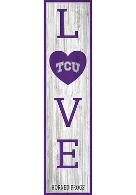 TCU Horned Frogs 48 Inch Love Leaner Sign - Purple