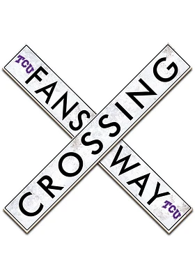 TCU Horned Frogs 48 Inch Fans Way Crossing Wall Art