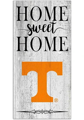 Tennessee Volunteers Home Sweet Home Whitewashed Sign - Orange