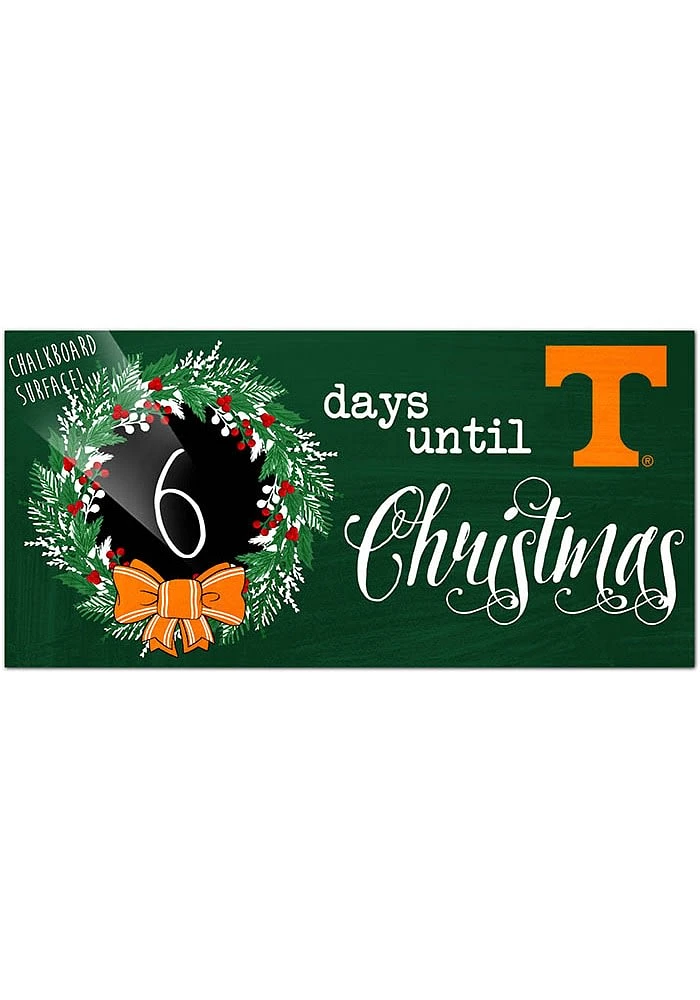 Tennessee Volunteers Chalk Christmas Countdown Sign - Orange