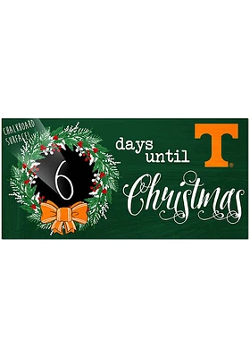 Tennessee Volunteers Chalk Christmas Countdown Sign - Orange