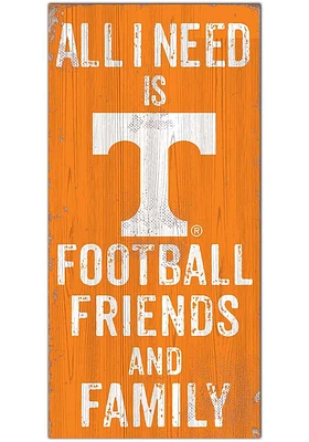 Tennessee Volunteers Football Friends and Family Sign - Orange