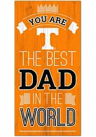 Tennessee Volunteers Best Dad in the World Sign - Orange