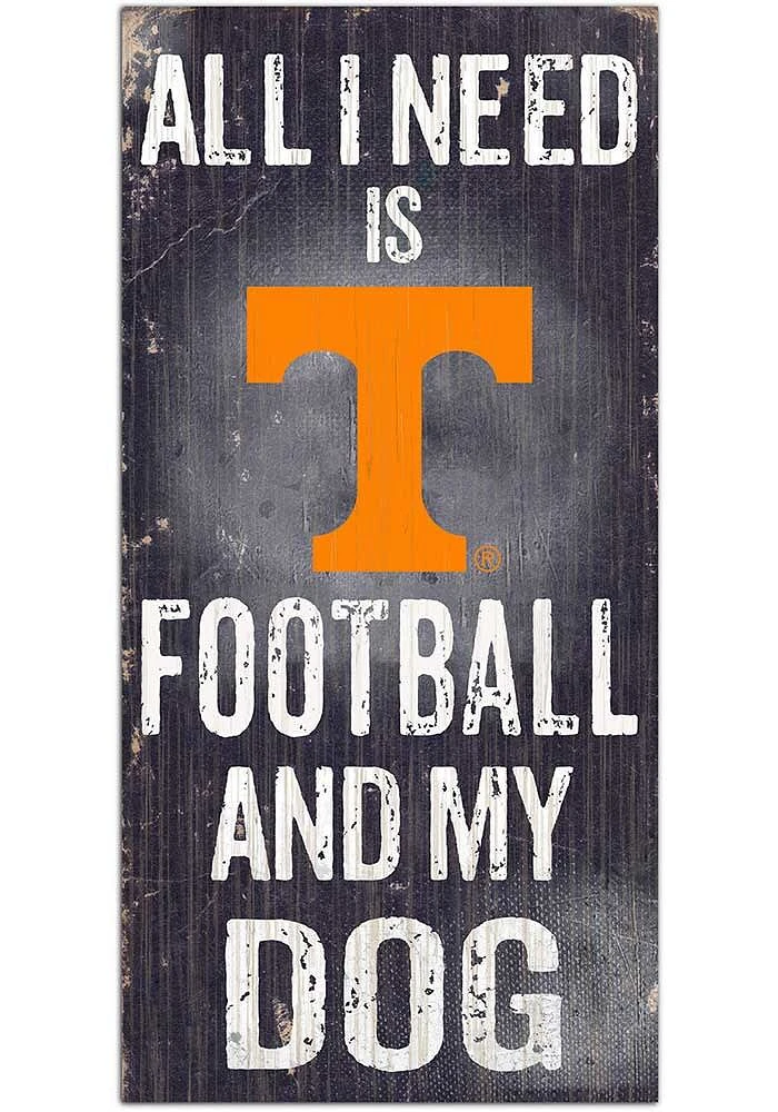 Tennessee Volunteers Football and My Dog Sign - Orange