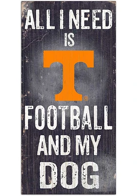Tennessee Volunteers Football and My Dog Sign - Orange