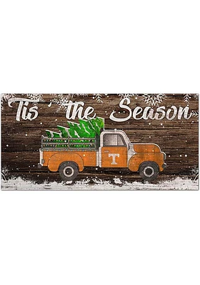 Tennessee Volunteers Tis the Season 6x12 Sign - Orange