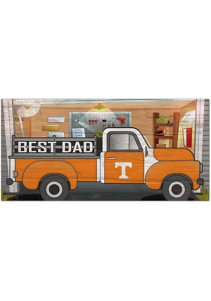 Tennessee Volunteers Best Dad Truck Sign - Orange