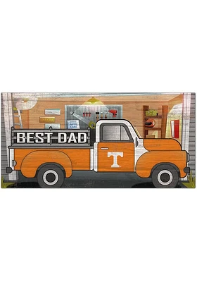 Tennessee Volunteers Best Dad Truck Sign - Orange