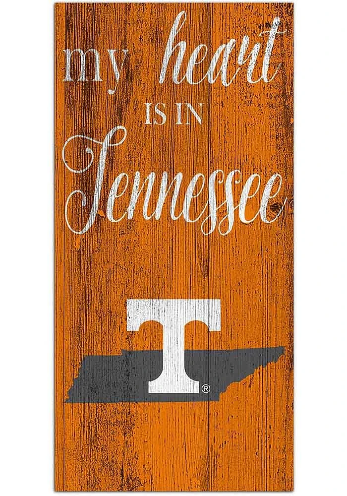 Tennessee Volunteers My Heart State Sign - Orange