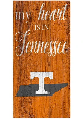 Tennessee Volunteers My Heart State Sign - Orange