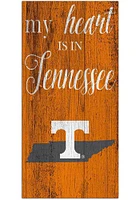 Tennessee Volunteers My Heart State Sign - Orange