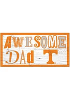 Tennessee Volunteers Awesome Dad Sign - Orange