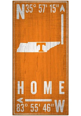 Tennessee Volunteers Coordinate Sign - Orange