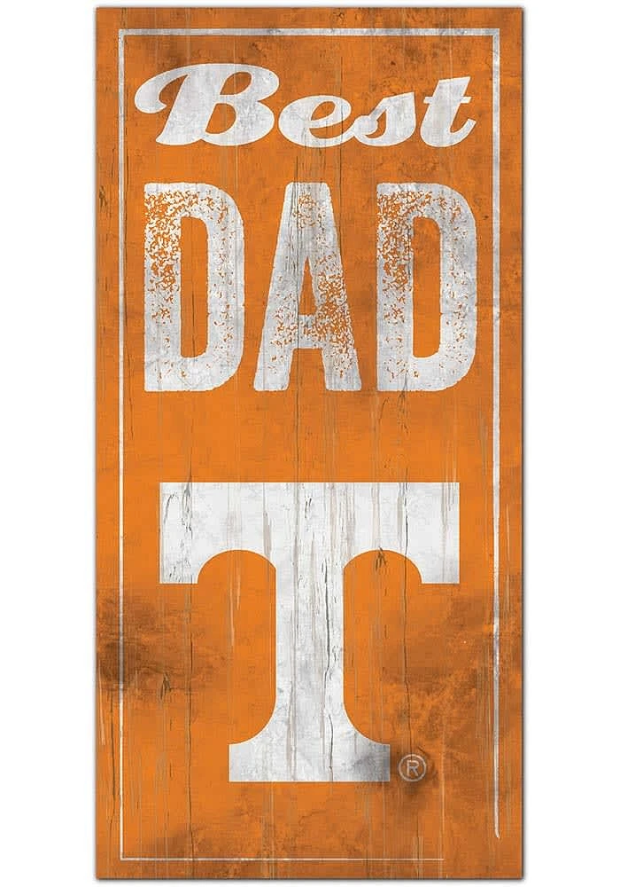 Tennessee Volunteers Best Dad Sign - Orange