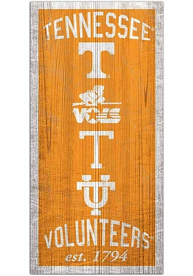 Tennessee Volunteers Heritage 6x12 Sign - Orange