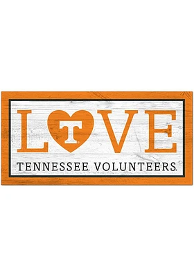 Tennessee Volunteers Love 6x12 Sign - Orange