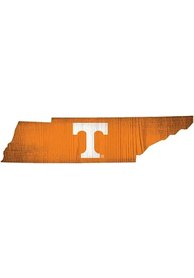 Tennessee Volunteers State Cutout Sign - Orange