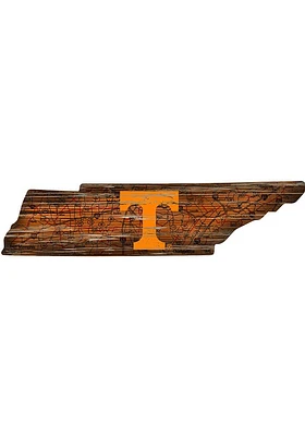 Tennessee Volunteers Mini Roadmap State Sign - Orange
