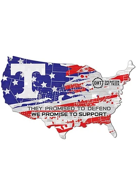 Tennessee Volunteers OHT USA Shape Cutout Sign - Orange