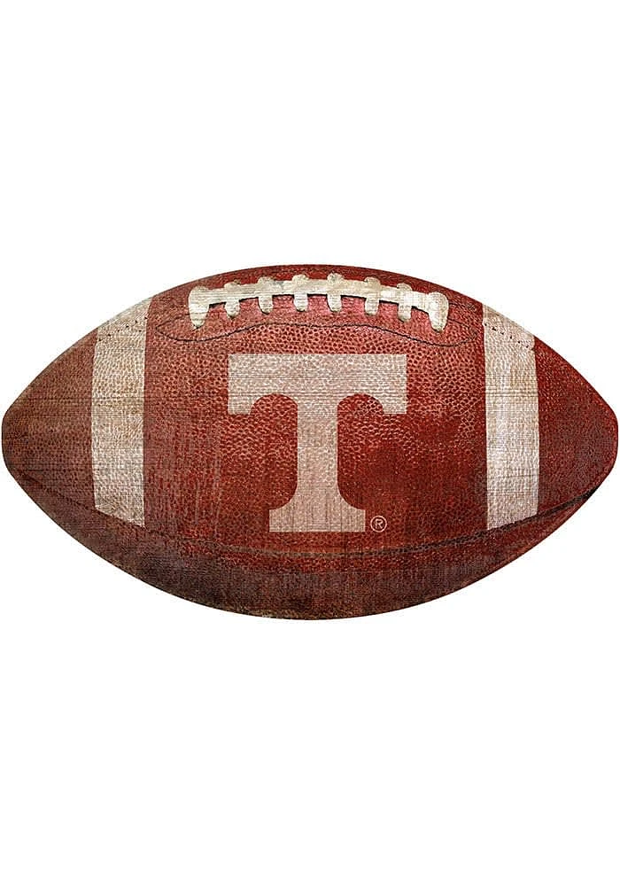 Tennessee Volunteers Baseball Shaped Sign - Orange
