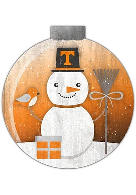 Tennessee Volunteers Snowglobe 12 Inch Sign - Orange