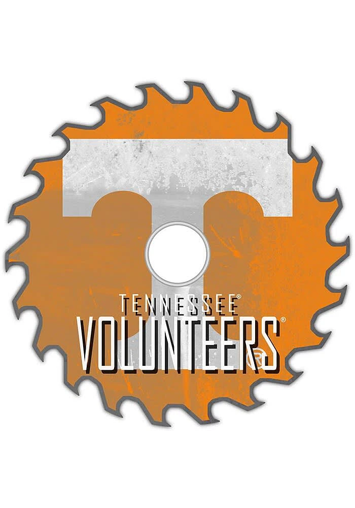Tennessee Volunteers Rust Circular Saw Sign - Orange