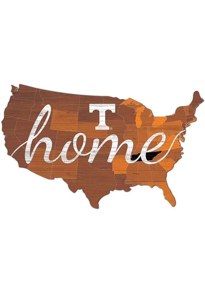 Tennessee Volunteers USA Shape Cutout Sign - Orange