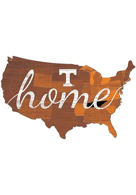 Tennessee Volunteers USA Shape Cutout Sign - Orange
