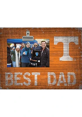 Tennessee Volunteers Best Dad Clip Picture Frame - Orange